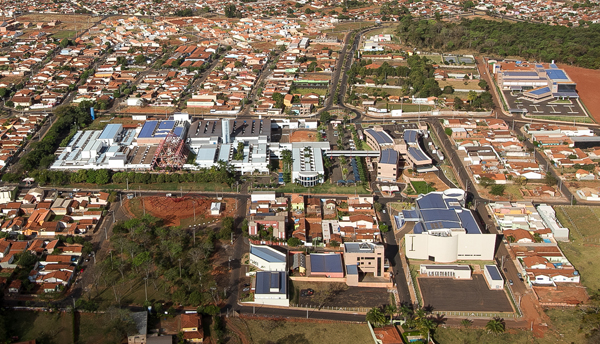 Vista área do Hospital de Câncer de Barretos (Foto: Divulgação)